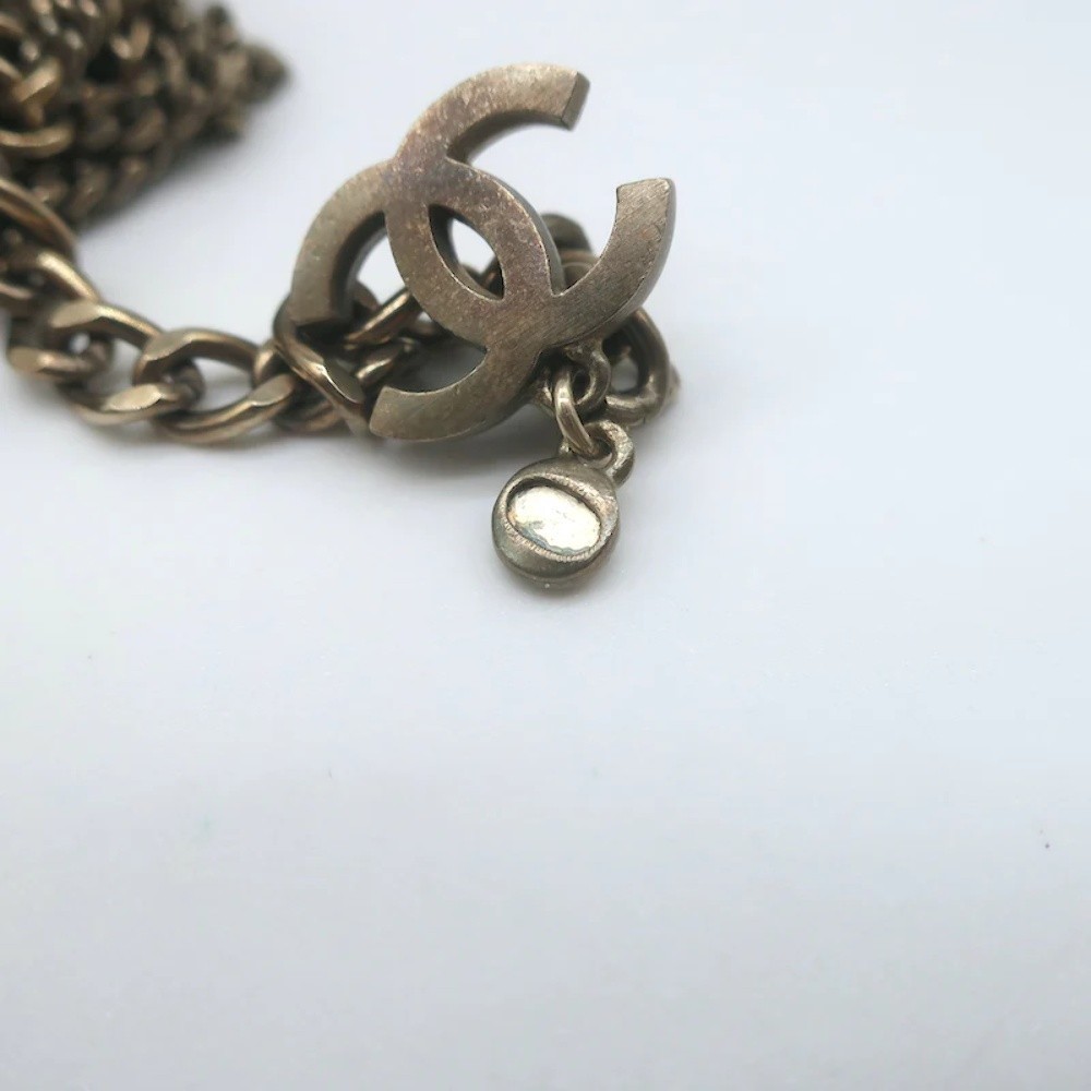 Chanel 06P Runway CC Feather Necklace Draped Chains Pearls & Beads - Picture 8 of 9